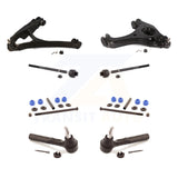 Front Suspension Control Arm Ball Joint Assembly Tie Rod End Link Kit (8Pc) For