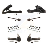 Front Suspension Control Arm Ball Joint Assembly Tie Rod End Link Kit (8Pc) For