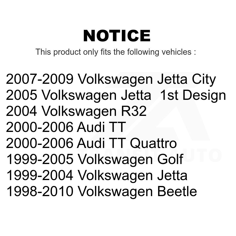 Rear Wheel Bearing Hub Assembly 70-512012 For Volkswagen Jetta Beetle Golf Audi