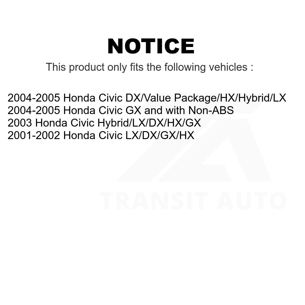 Rear Wheel Bearing Hub Assembly 70-512174 For Honda Civic