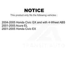 Charger l&#39;image dans la galerie, Rear Wheel Bearing Hub Assembly 70-512175 For Honda Civic Acura EL
