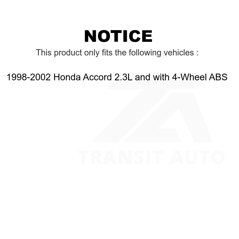 Rear Wheel Bearing Hub Assembly 70-512178 For Honda Accord 2.3L with 4-Wheel ABS
