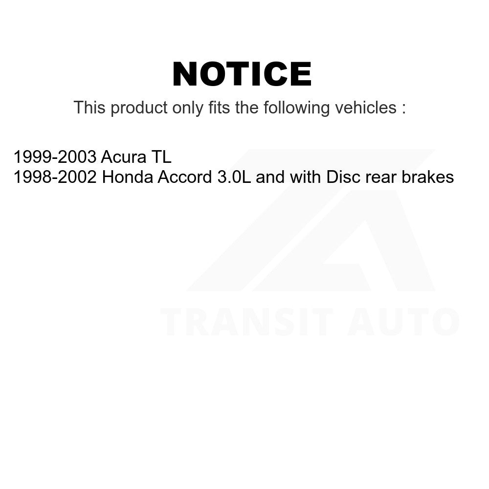 Rear Wheel Bearing Hub Assembly 70-512179 For Honda Accord Acura TL
