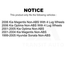 Charger l&#39;image dans la galerie, Rear Wheel Bearing Hub Assembly 70-512191 For Hyundai Sonata Kia Optima Magentis