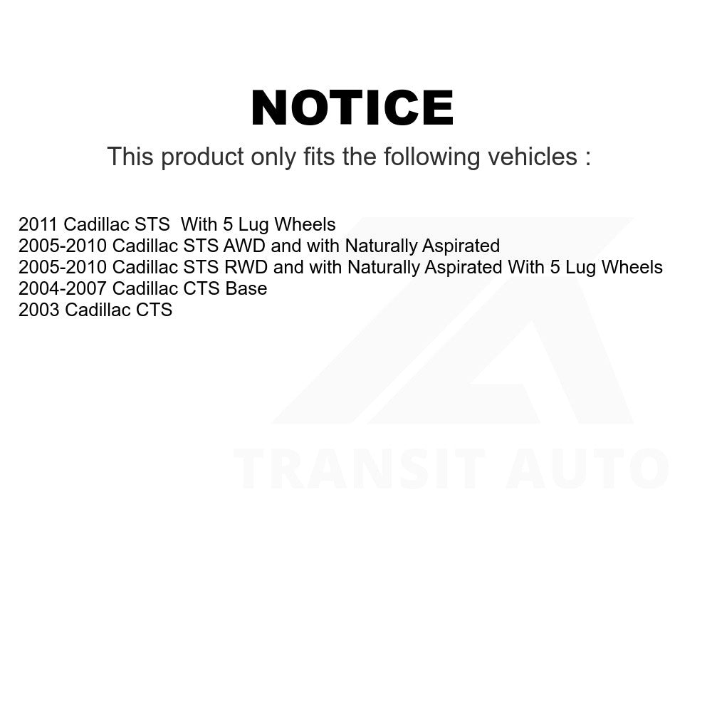 Wheel Bearing And Hub Assembly Rear Wheel Bearing & Hub Assembly – Fits 2003 -2007 Cadillac CTS & STS 2008 Saturn Vue Front Wheel Bearing - Foto 7