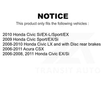 Charger l&#39;image dans la galerie, Rear Wheel Bearing Hub Assembly 70-512256 For Honda Civic Acura CSX
