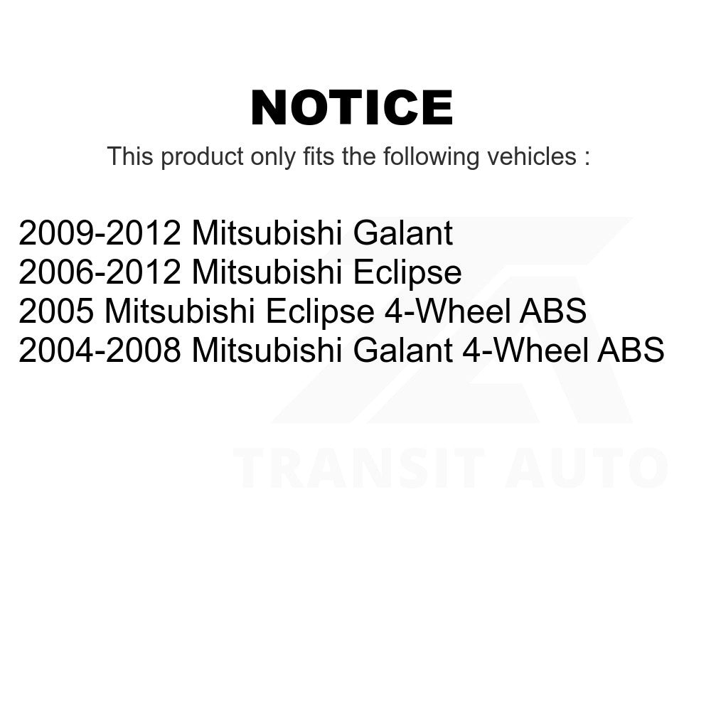 Rear Wheel Bearing Hub Assembly 70-512274 For Mitsubishi Galant Eclipse