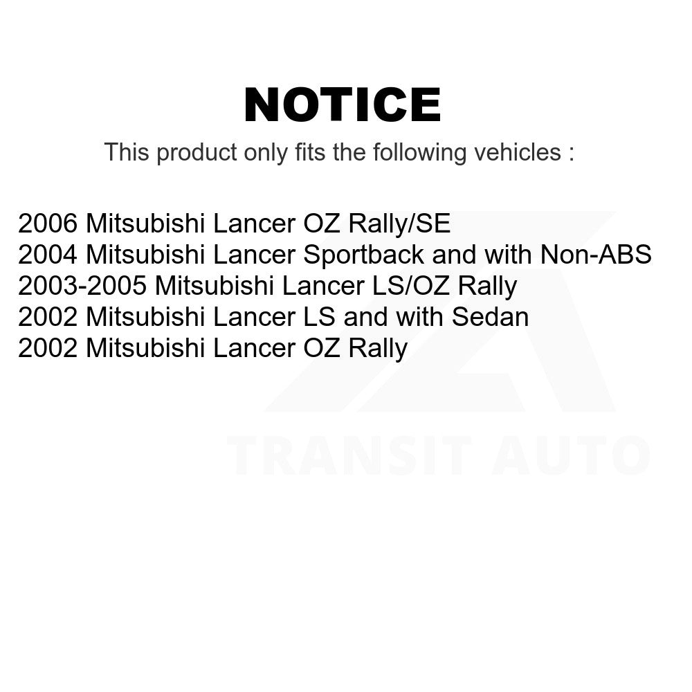 Rear Wheel Bearing Hub Assembly 70-512277 For Mitsubishi Lancer