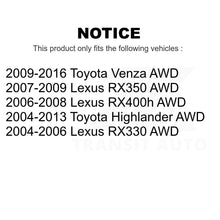 Charger l&#39;image dans la galerie, Rear Wheel Bearing Hub Assembly 70-512284 For Toyota Highlander Lexus Venza AWD