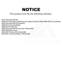 Charger l&#39;image dans la galerie, Rear Wheel Bearing Hub Assembly 70-512285 For Chevrolet Malibu Pontiac G6 Cobalt