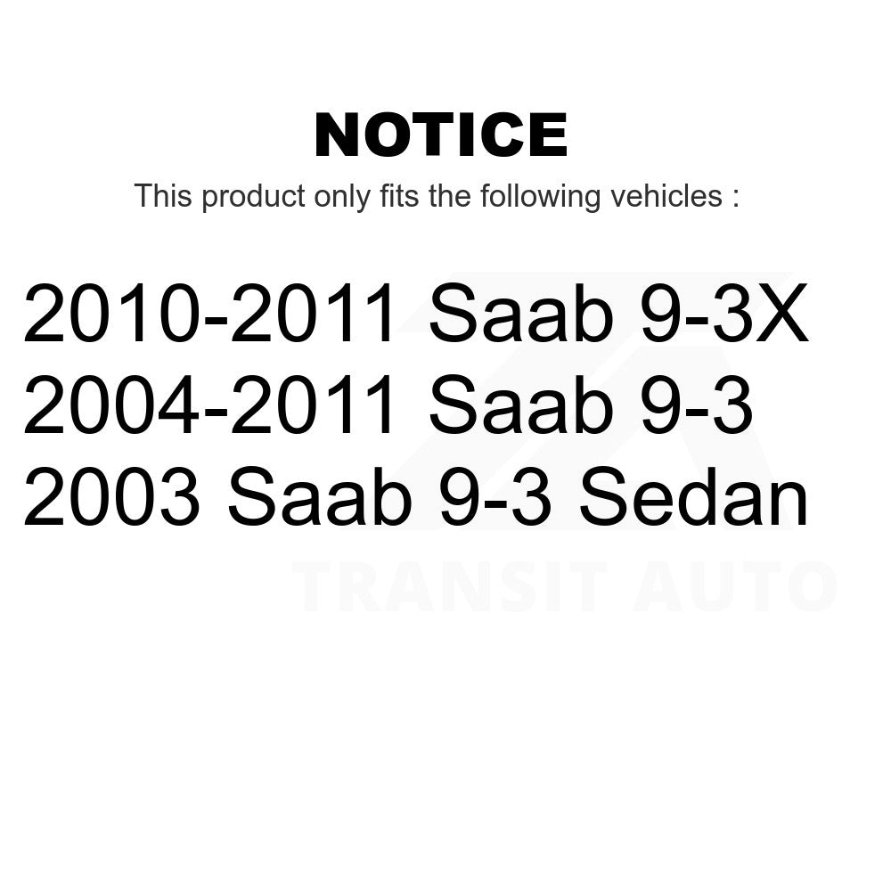 Rear Wheel Bearing Hub Assembly 70-512307 For Saab 9-3 9-3X