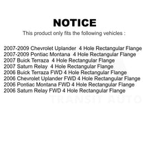 Charger l&#39;image dans la galerie, Rear Wheel Bearing Hub Assembly 70-512309 For Chevrolet Uplander Buick Terraza