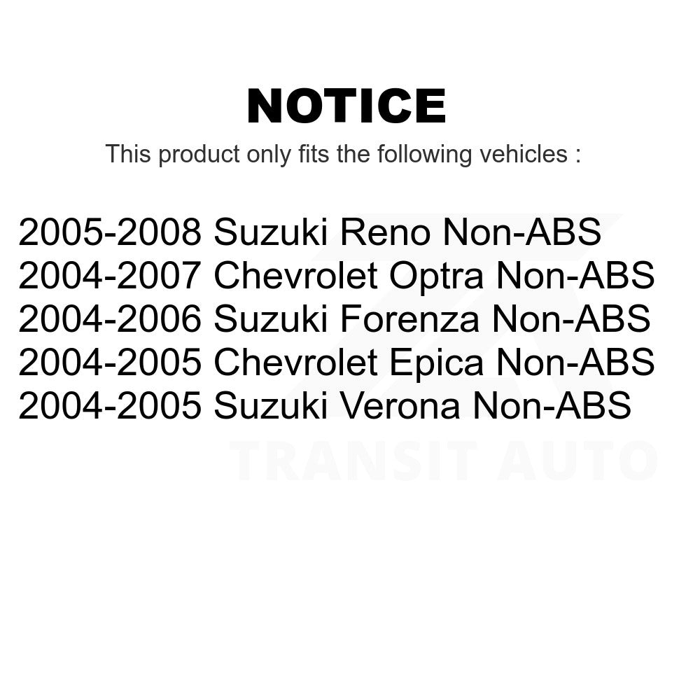 Rear Wheel Bearing Hub Assembly 70-512317 For Suzuki Forenza Reno Verona Optra