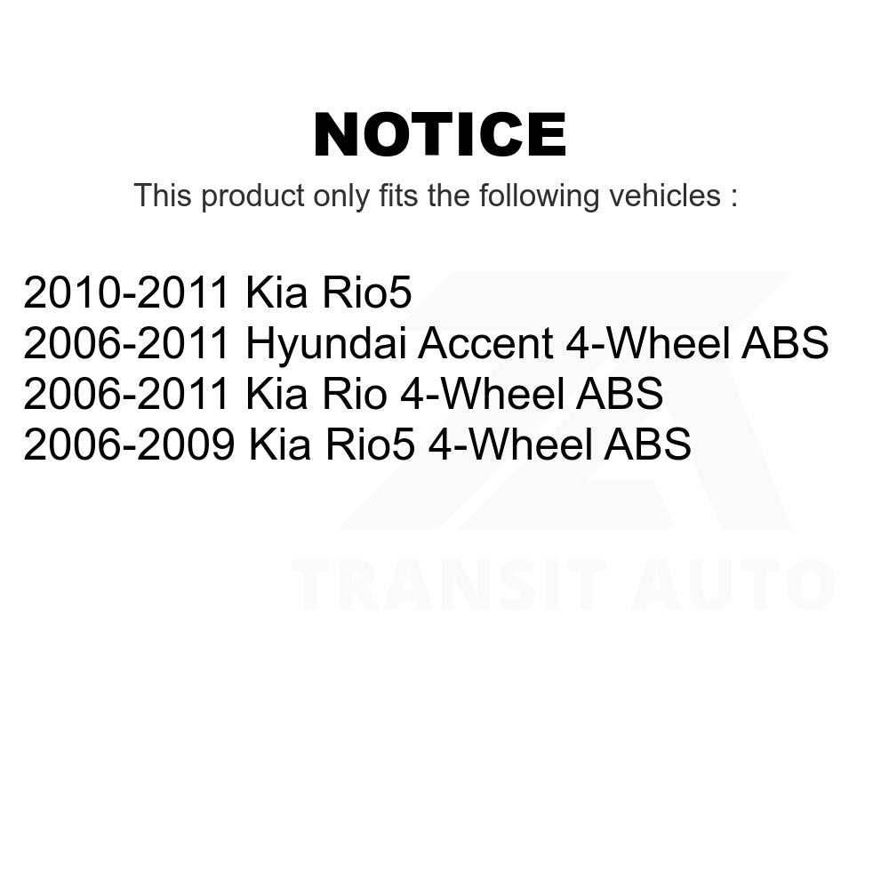 Rear Wheel Bearing Hub Assembly 70-512324 For Hyundai Accent Kia Rio Rio5