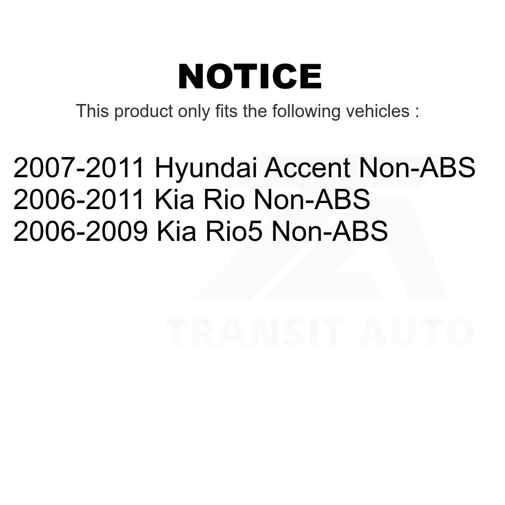 Rear Wheel Bearing Hub Assembly 70-512325 For Hyundai Accent Kia Rio Rio5