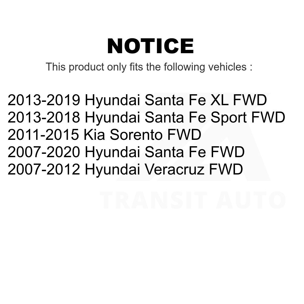 Rear Wheel Bearing Hub Assembly 70-512326 For Hyundai Santa Fe Kia Sorento Sport