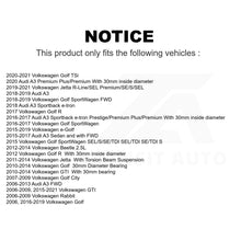 Charger l&#39;image dans la galerie, Rear Wheel Bearing Hub Assembly 70-512336 For Volkswagen Jetta GTI Audi A3 Golf