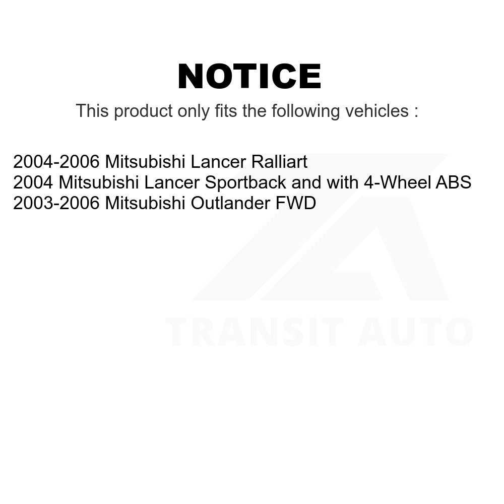 Rear Wheel Bearing Hub Assembly 70-512339 For Mitsubishi Lancer Outlander