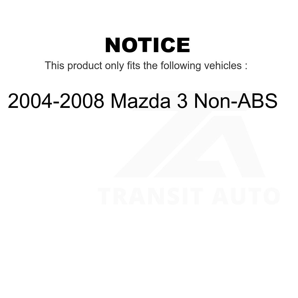 Rear Wheel Bearing Hub Assembly 70-512348 For 2004-2008 Mazda 3 Non-ABS