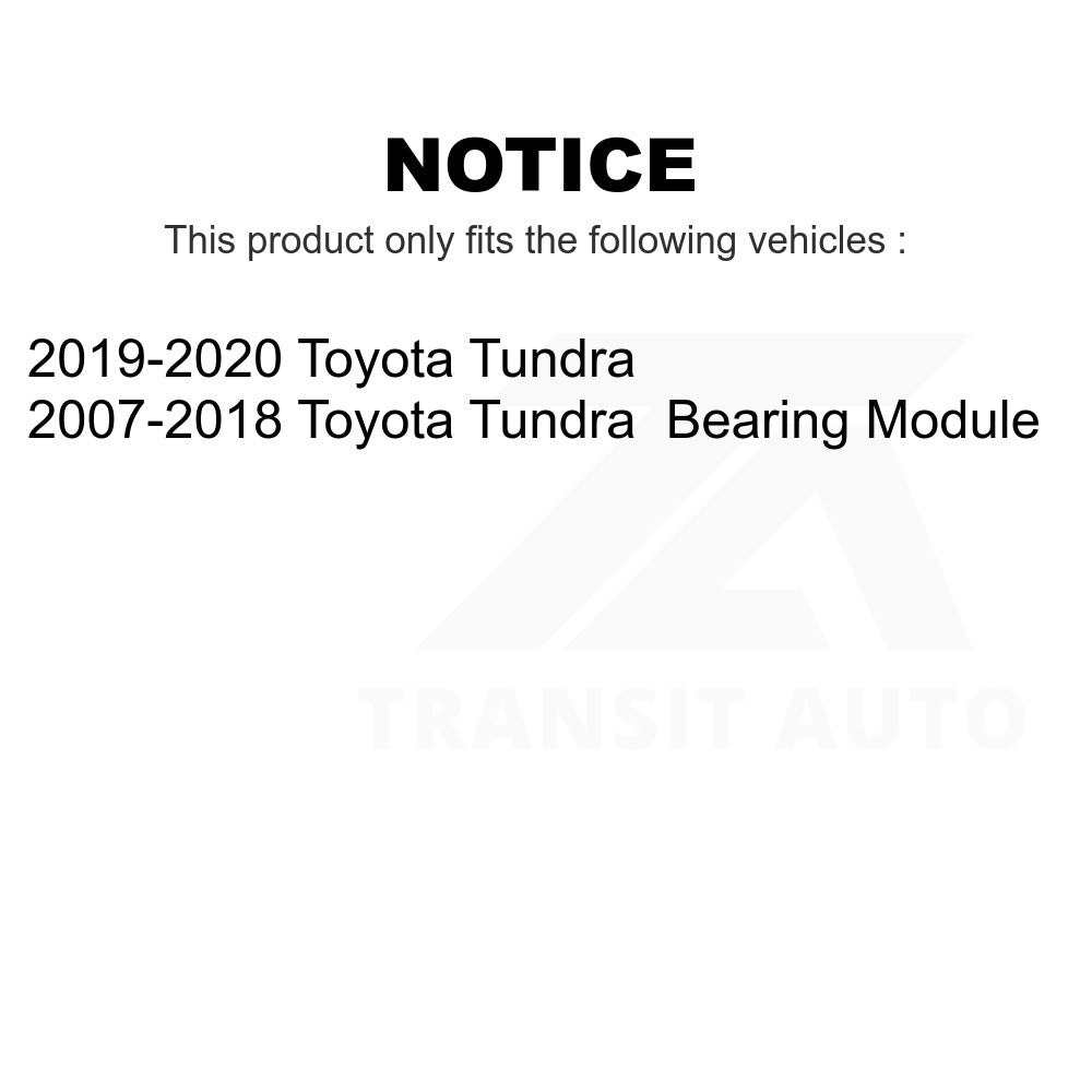 Rear Right Wheel Bearing Assembly 70-512351 For Toyota Tundra