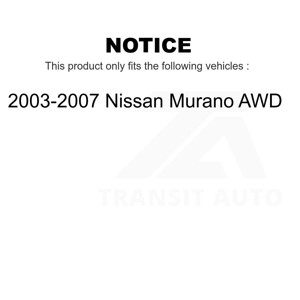 Rear Wheel Bearing Hub Assembly 70-512363 For 2003-2007 Nissan Murano AWD