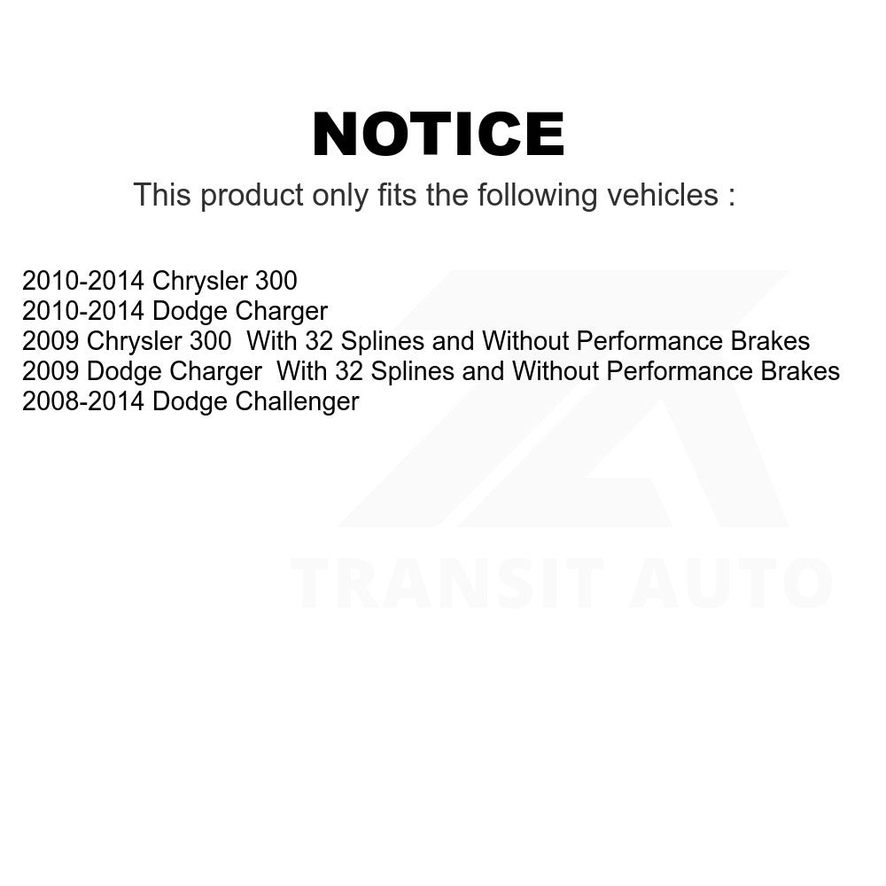 Rear Wheel Bearing Hub Assembly 70-512369 For Dodge Charger Chrysler 300