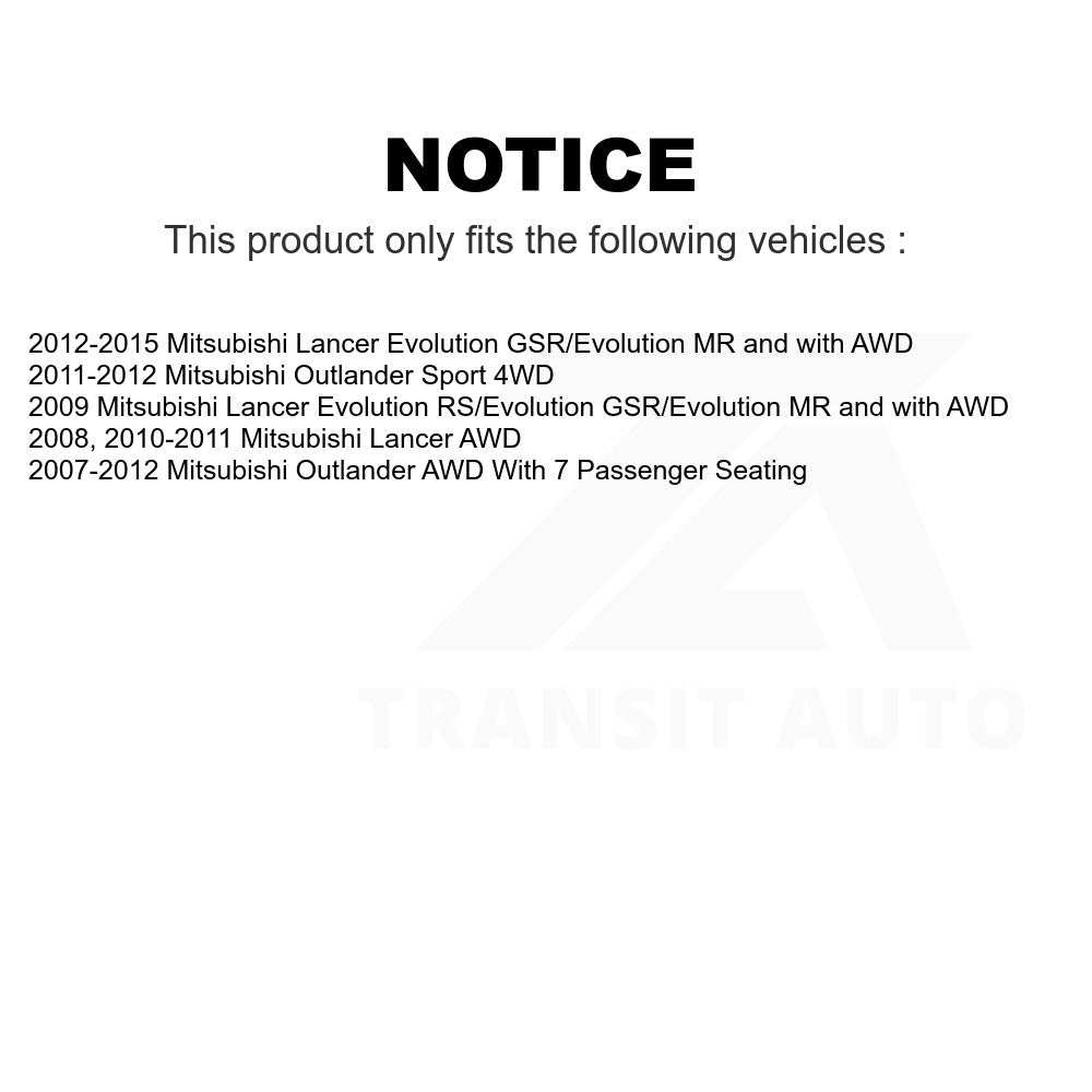 Rear Wheel Bearing Hub Assembly 70-512382 For Mitsubishi Lancer Outlander Sport