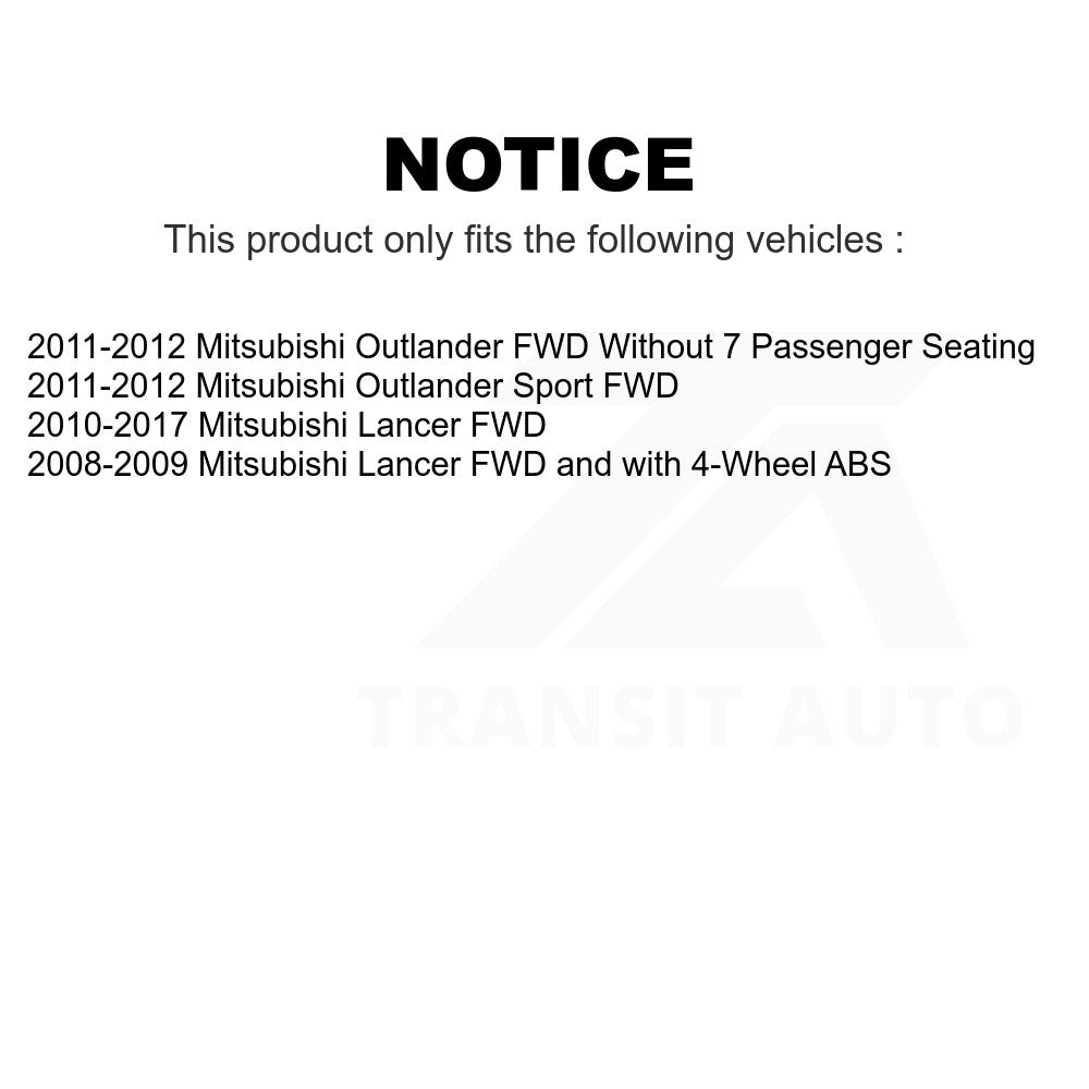 Rear Wheel Bearing Hub Assembly 70-512394 For Mitsubishi Lancer Outlander Sport