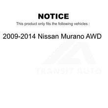 Charger l&#39;image dans la galerie, Rear Wheel Bearing Hub Assembly 70-512408 For 2009-2014 Nissan Murano AWD
