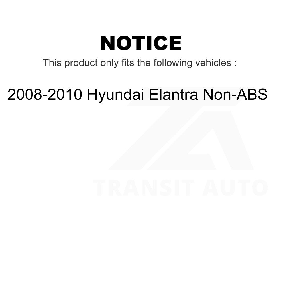 Rear Wheel Bearing Hub Assembly 70-512410 For 2008-2010 Hyundai Elantra Non-ABS