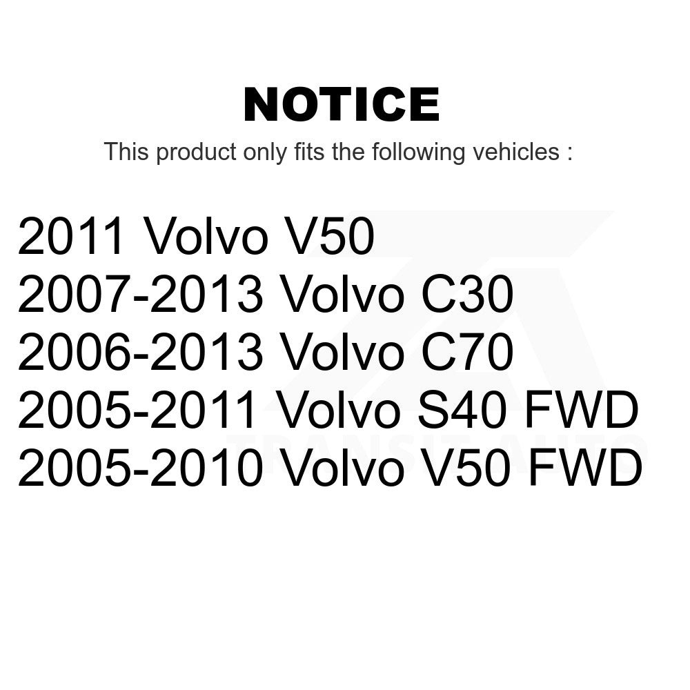 Rear Wheel Bearing Hub Assembly 70-512411 For Volvo S40 C70 C30 V50