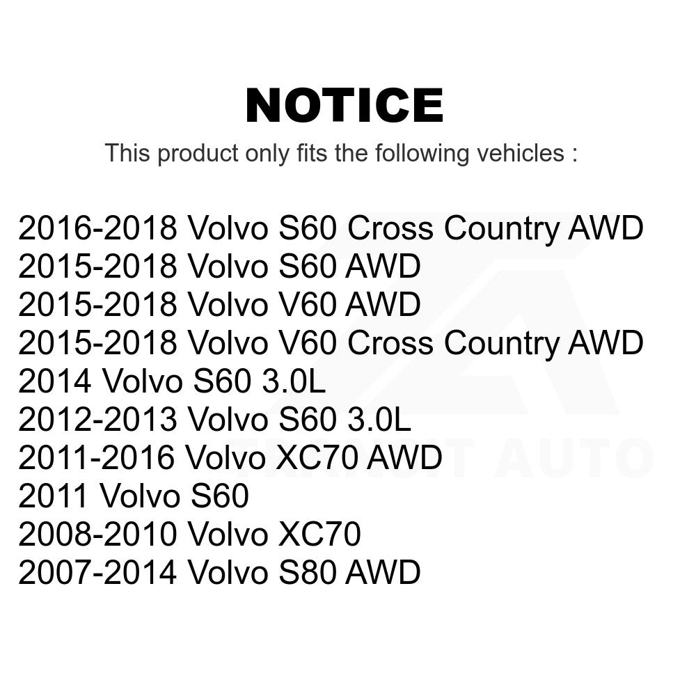 Rear Wheel Bearing Hub Assembly 70-512414 For Volvo S60 XC70 S80 V60 Cross