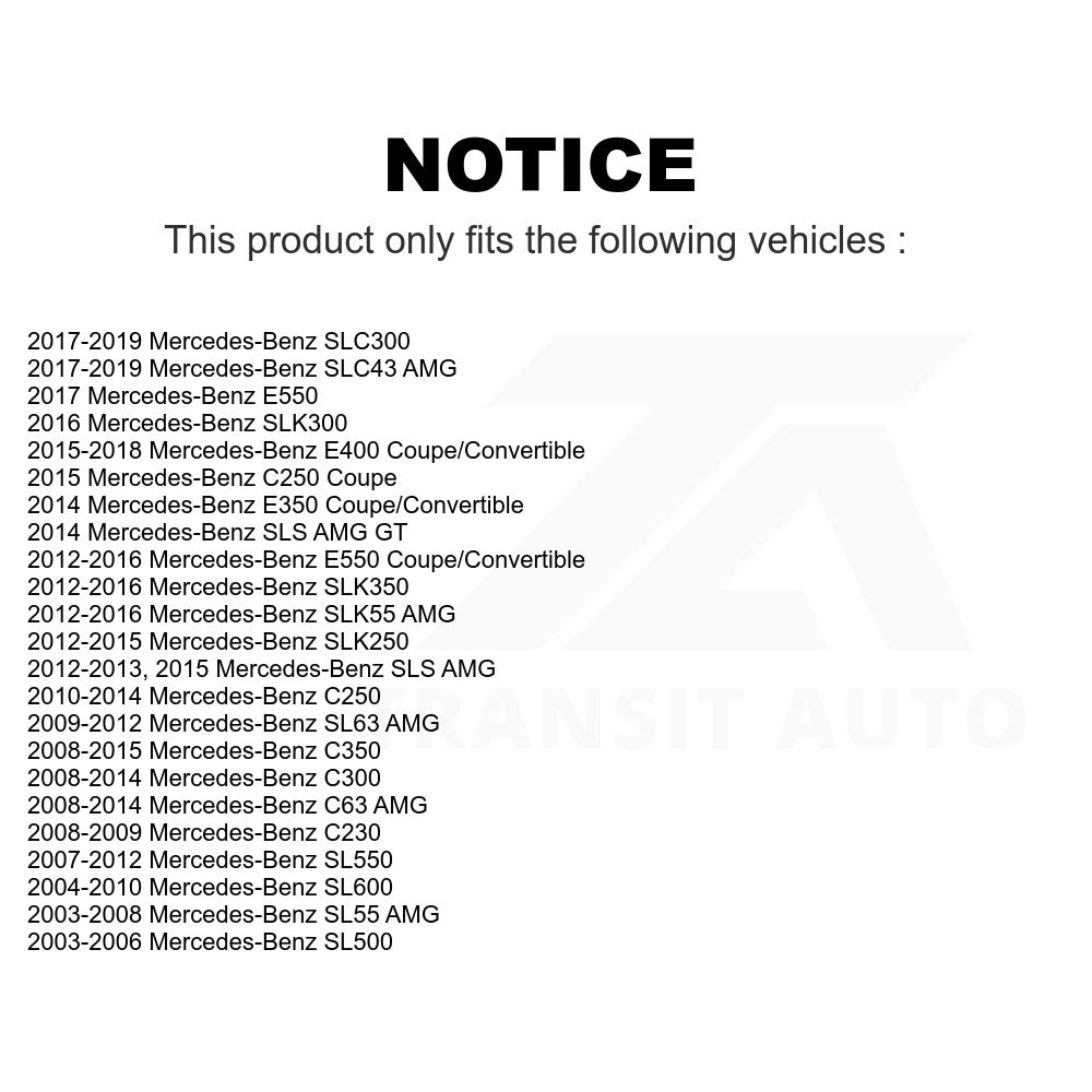 Rear Wheel Bearing Hub Assembly 70-512433 For Mercedes-Benz C300 C250 E350 E400
