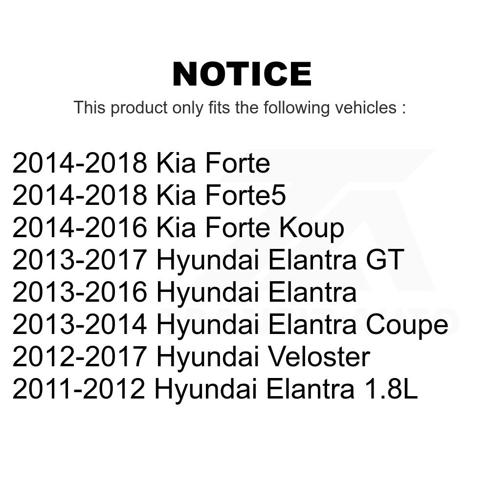 Rear Wheel Bearing Hub Assembly 70-512492 For Hyundai Elantra Kia Forte Veloster