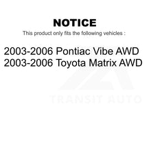 Load image into Gallery viewer, Rear Wheel Bearing Hub Assembly 70-512512 For Toyota Matrix Pontiac Vibe AWD