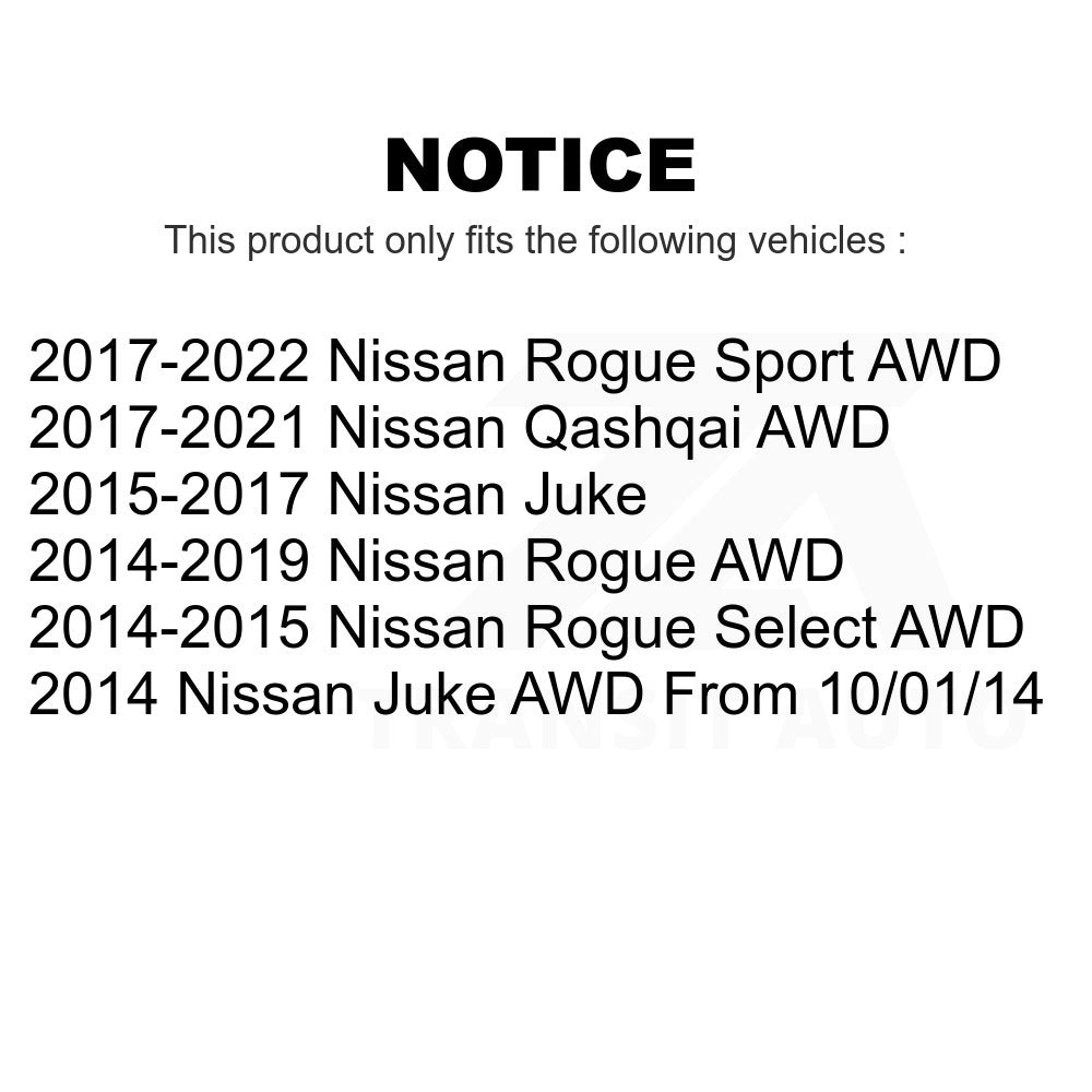 Rear Wheel Bearing Hub Assembly 70-512535 For Nissan Rogue Sport Select Juke