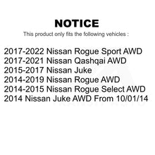Charger l&#39;image dans la galerie, Rear Wheel Bearing Hub Assembly 70-512535 For Nissan Rogue Sport Select Juke