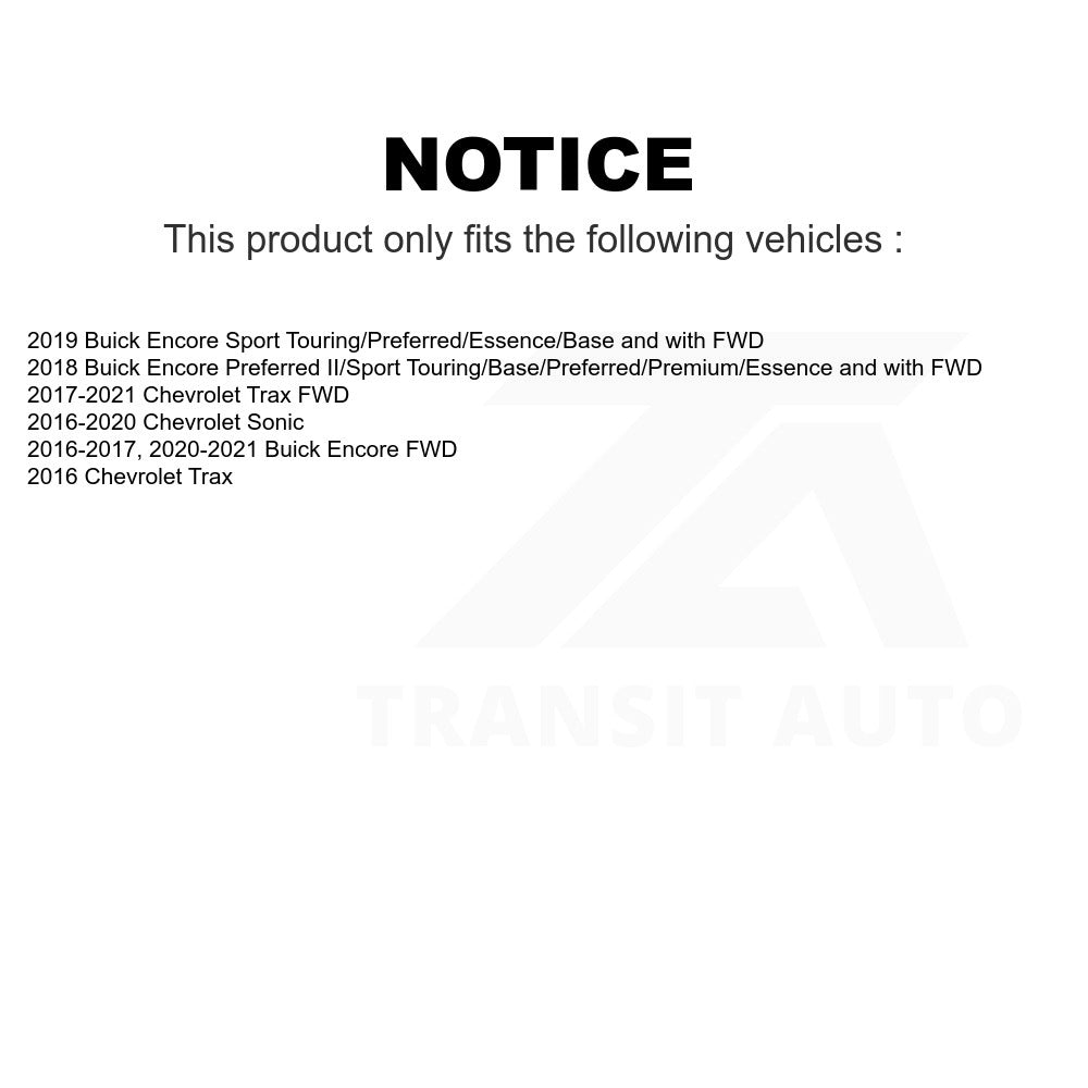 Rear Wheel Bearing Hub Assembly 70-512572 For Chevrolet Trax Buick Encore Sonic
