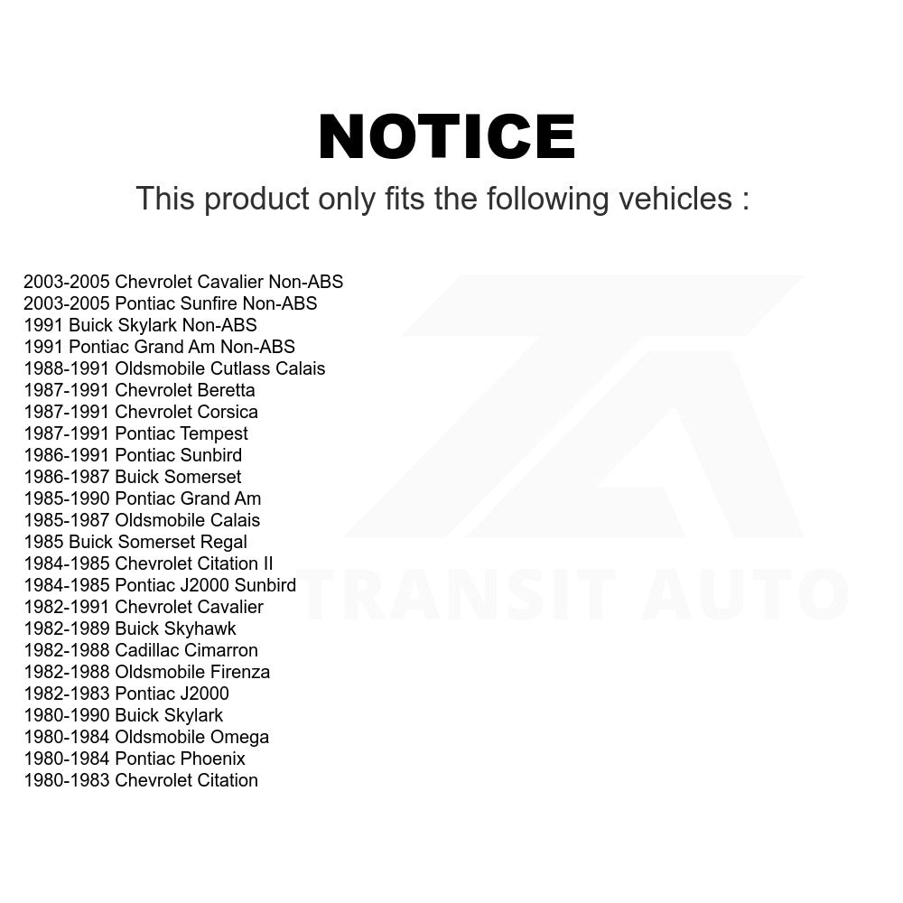 Rear Wheel Bearing Hub Assembly 70-513012 For Chevrolet Cavalier Pontiac Sunfire