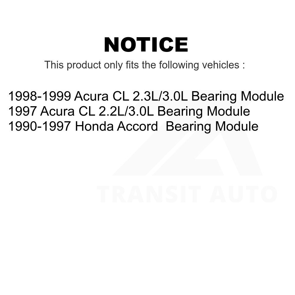 Front Wheel Bearing Assembly 70-513098 For Honda Accord Acura CL Module