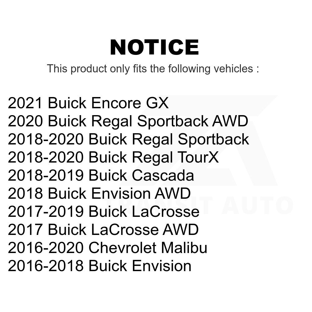 Wheel Bearing Hub Assembly 70-513398 For Chevrolet Malibu Buick Envision Regal
