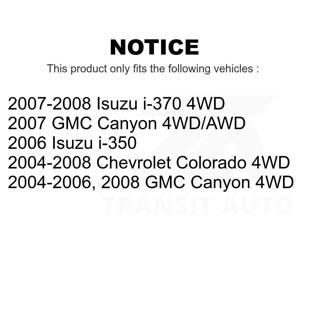 Front Left Wheel Bearing Hub Assembly 70-515110 For Chevrolet Colorado GMC Isuzu
