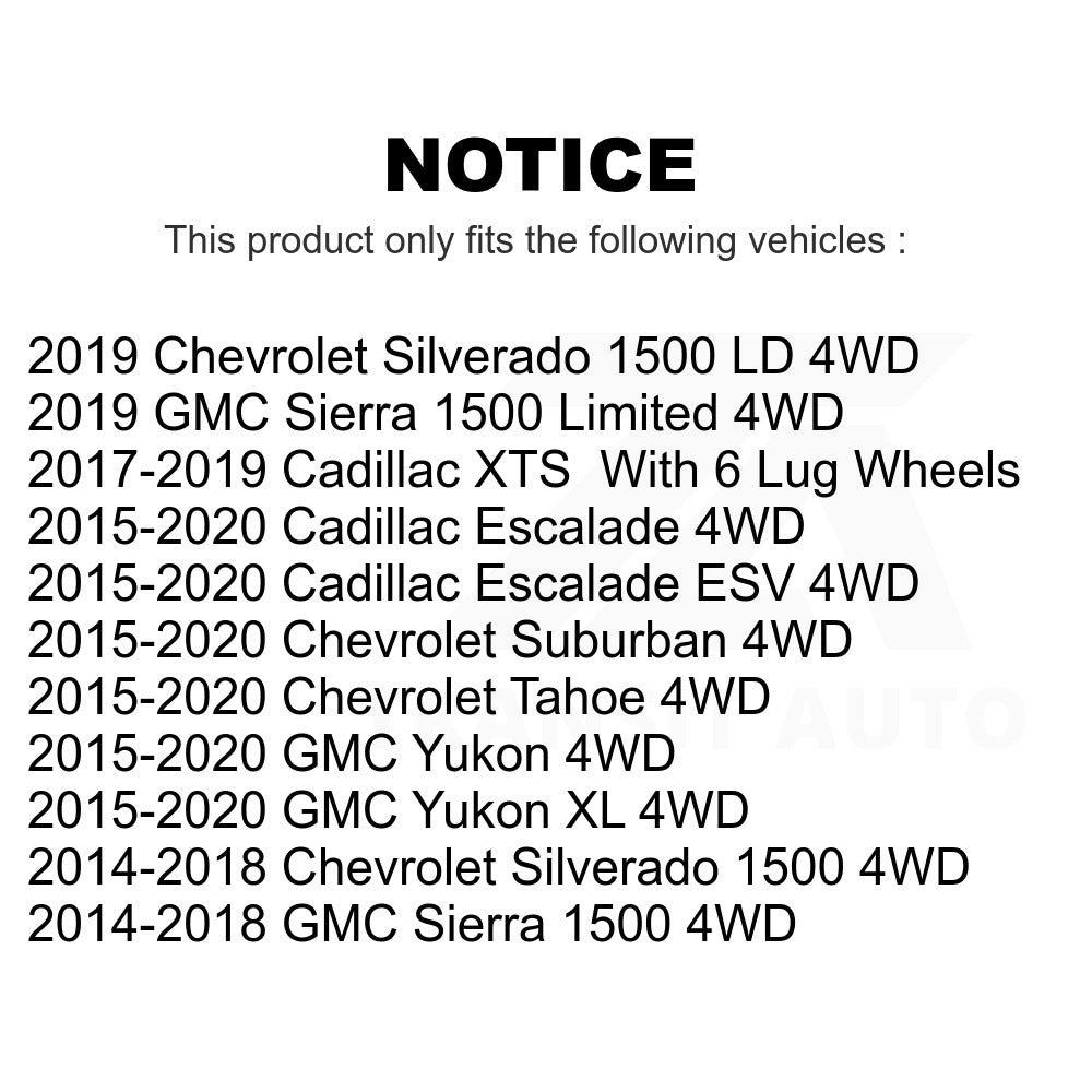 Wheel Bearing Hub Assembly 70-515160 For Chevrolet Silverado 1500 GMC Sierra XL