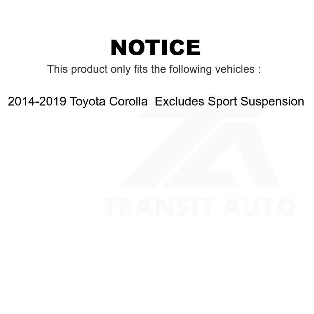 Assemblée 78A-11585 de ressort hélicoïdal de contrefiche de suspension avant gauche pour Toyota Corolla 