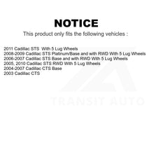 Charger l&#39;image dans la galerie, Front Wheel Bearing And Hub Assembly Pair For Cadillac CTS STS