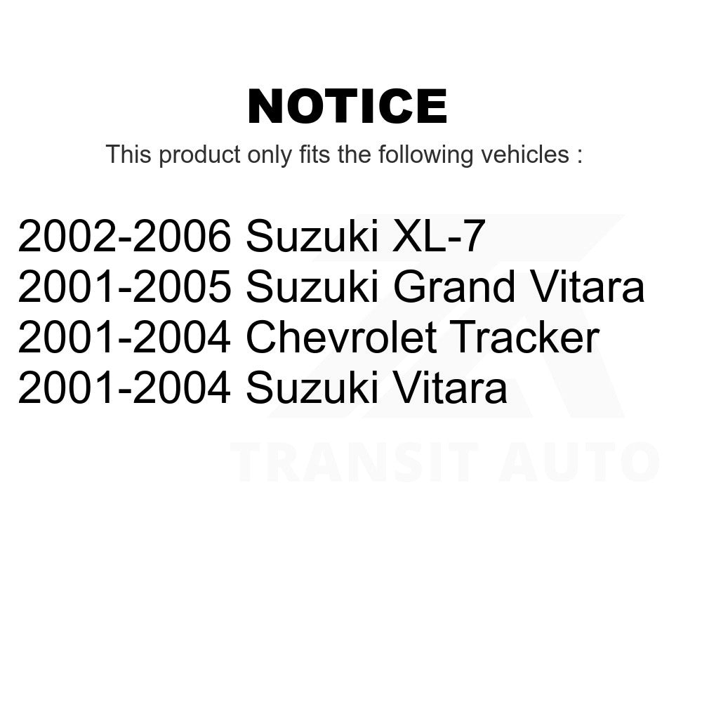 Front Wheel Bearing & Hub Assembly Pair For Suzuki Chevrolet Tracker XL-7 Grand
