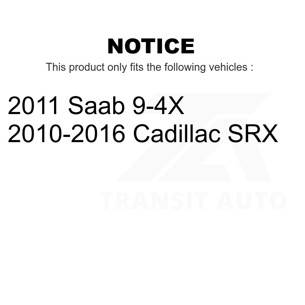 Front Wheel Bearing And Hub Assembly Pair For Cadillac SRX Saab 9-4X