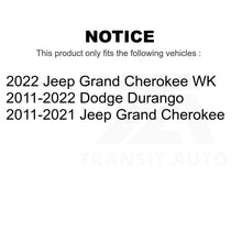 Charger l&#39;image dans la galerie, Front Wheel Bearing &amp; Hub Assembly Pair For Jeep Grand Cherokee Dodge Durango WK