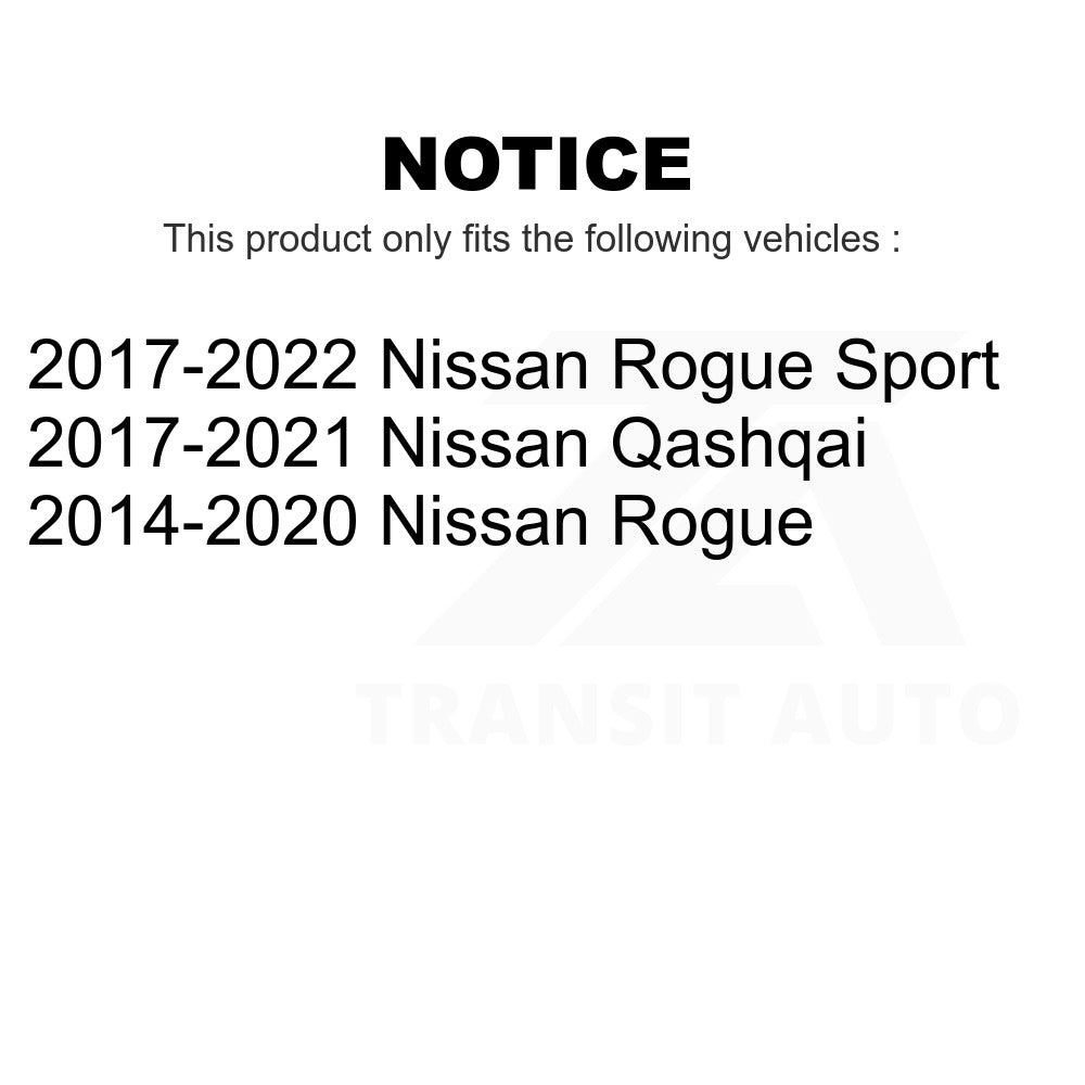 Front Wheel Bearing And Hub Assembly Pair For Nissan Rogue Sport Qashqai