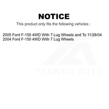 Charger l&#39;image dans la galerie, Front Wheel Bearing And Hub Assembly Pair For Ford F-150 4WD